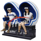 2 Player Roller Coaster Mesin Telur Bioskop Virtual Reality 9D Dengan Film 360 Degree