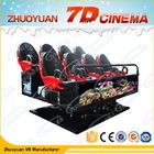 Dynamic Virtual Reality 7D Interactive Theatre 8/9 Seat For Amusement Park