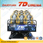 Simulator Game Shooting 7D Movie Theater 12 Seater With Electric / Back Poking