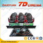 6 Kursi Electric 7D Movie Theater Dengan Special Effect System 220V 5.50KW
