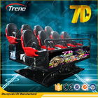 6 Kursi Electric 7D Movie Theater Dengan Special Effect System 220V 5.50KW