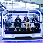 Hiburan Menguntungkan 6 Kursi 9d Virtual Reality Machine Roller Coaster Simulator
