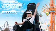 Hiburan Dengan VR Drop Tower 9D VR Simulator 360° Gerakan Multiplayer