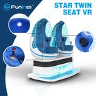 Blue Color Coin Dioperasikan Dua Telur 9D VR Cinema / VR Helmet Game Simulator Untuk VR Zone Playground Arcade