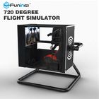 Hitam / Kuning Satu Pemain Flight Simulator Virtual Reality Dengan 50 Inch Screen