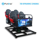 Perkelahian Multi Pemain Menembak 7D Cinema Simulator Rider Layar Logam 6/9 Kursi