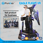 Satu Pemain Stand Flight VR Simulator Hitam Dengan Lampu LED Untuk Supermarket