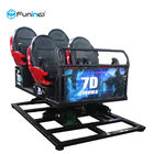 110V Perkelahian Game Menembak 7D Cinema Simulator Rider Layar Logam 6/9 Kursi