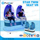 2 Pemain 9D VR Simulator Roller Coaster Permainan Anak-Anak Kereta Elektronik