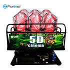 5D 7D Bioskop 9D VR Simulator Funin 6-12 Kursi 3DM Kacamata Aluminium Alloy Layar Logam