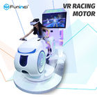 Mobil Mengemudi 9D Virtual Reality Simulator 700KW Multiplayer Warna Putih Untuk Game Zone