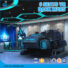 Vr Games 6 Kursi 9D Virtual Reality Simulator ISO9000 220V Multiplayer Penampilan Hitam