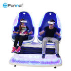 Biru Dan Putih VR 9D Telur Kursi Twin Kursi Mesin Arcade 2 Kursi Untuk Taman Anak-anak