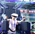 Eagle Flight VR 9D Game Simulator Wahana Dewasa Untuk Taman Hiburan Warna Hitam