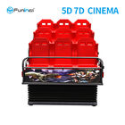 12 Kursi 5D 7D Movie Simulator Cinema Peralatan Olahraga Dan Hiburan