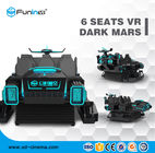 3.8KW 220 V 9D VR Simulator Roller Coaster 6 Kursi VR Dark Mars