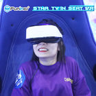 360 Rotasi Virtual Reality Simulator Two Seats VR Egg Cinema Untuk Taman Hiburan