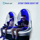 Dua Playes 1.2KW 9D Virtual Reality Cinema / VR Egg Chair Untuk Amusement Park