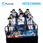 Hiburan 8.0kw 80pcs 7D 5D Cinema Simulator Dengan 8 9 12 Kursi