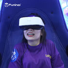 2 kursi pemain Biru &amp; hitam 9D Virtual Reality Simulator Arcade Game Machine Kursi telur VR
