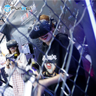 Peralatan Taman Hiburan VR Multiplayer Menembak zombie 4-5 pemain VR Set Mesin Virtual Reality 9D