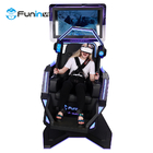 9d vr multiplayer virtual reality shooting arcade Game hitam 1 pemain Rotasi 360 Roller Coaster Immersive