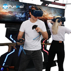 Roller coaster interaktif 2 ruang pemain VR FPS Shooting Multiplayers