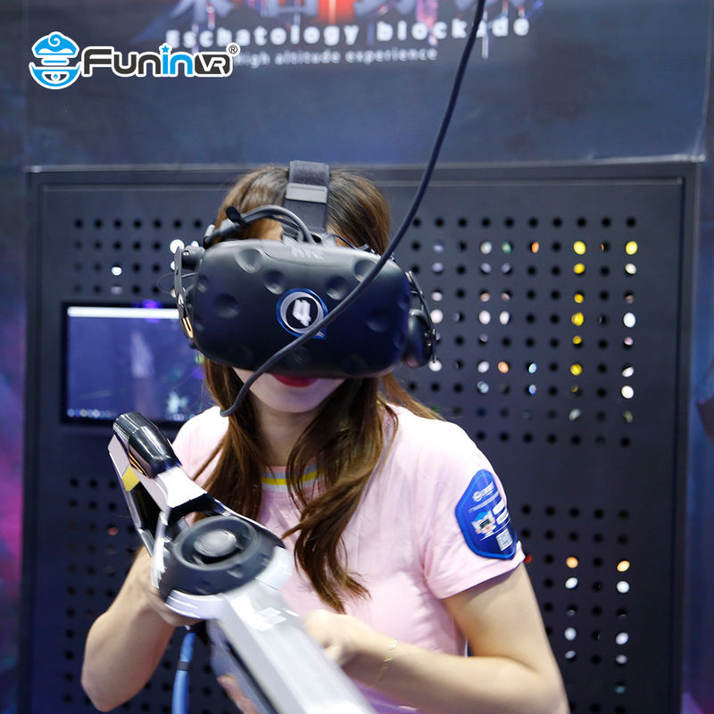 Taman Hiburan Indoor Multiplayer Interactive 9D VR Walking Shooting Game