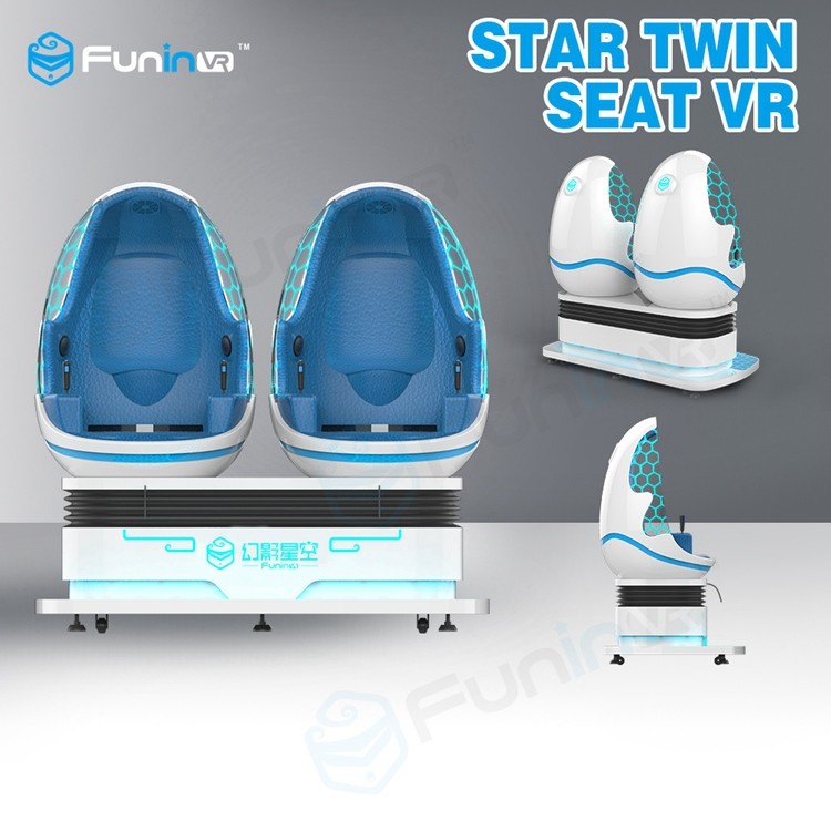 Star Twin Seat 9D Virtual Reality Cinema Simulator Untuk Taman Anak-Anak