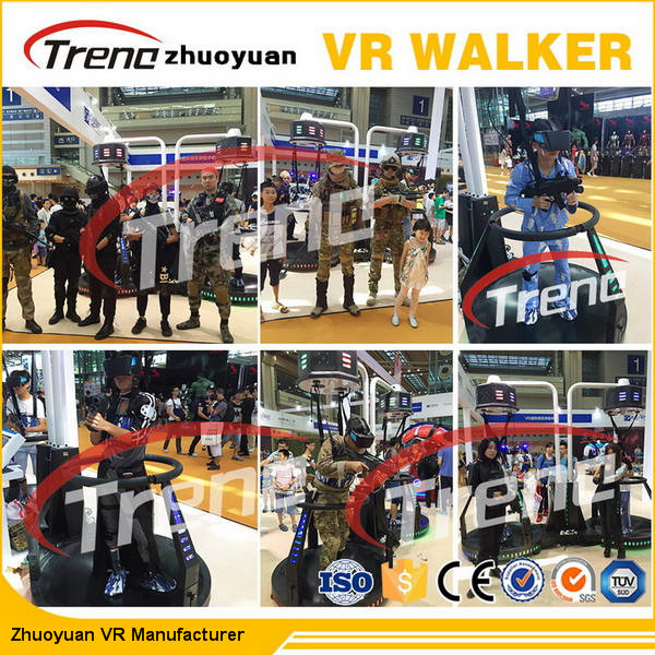 Olahraga Kebugaran Game Simulator Realitas Virtual VR Treadmill Dengan Penampilan Menarik untuk Taman Hiburan