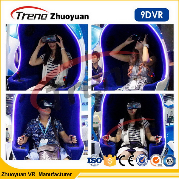 Game Shooting 9D Virtual Reality Simulator dengan 360 ° Rotating Platform Dan Luxury Seats
