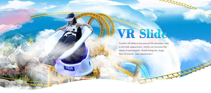 Double Seats Arcade Game Mesin Slide Slide / VR Dengan Kabin Dua Telur