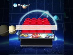 Square Customized 5D Movie Cinema Theater dengan 9-48 Kursi dan Sistem Daya Listrik