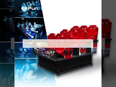 Mall 5D Bioskop Desain persegi khusus untuk 9-48 kursi 3 Pembaruan bulanan 1 Film