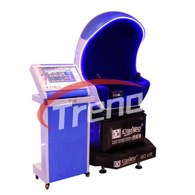 Egg Shape Theme Park 9D Virtual Reality Cinema Double Seats 1500 Watt SGS Disetujui