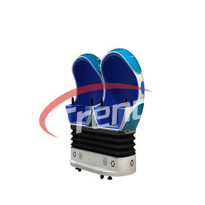 Egg Shape Theme Park 9D Virtual Reality Cinema Double Seats 1500 Watt SGS Disetujui