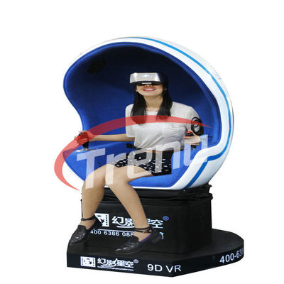 2 Player Roller Coaster Mesin Telur Bioskop Virtual Reality 9D Dengan Film 360 Degree