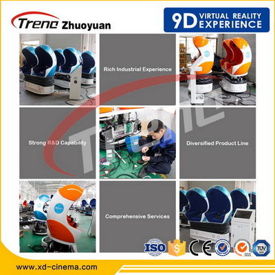 Roller Coaster Hiburan 9D Virtual Reality Simulator Enam Kursi Untuk Pertunjukan Otomatis