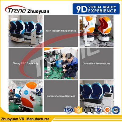 Shopping Center Video Game 9D Cinema Simulator Single Seat Dengan 360 ° Rotating Platform