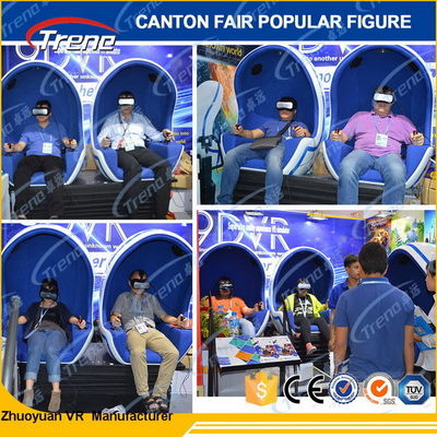 Bioskop Virtual Reality 9D Virtual 3 Kursi 360 Derajat Telur 6 Efek Dinamis Khusus