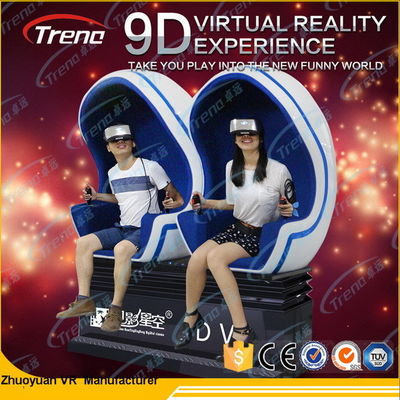 Theme Park 9D Virtual Reality Simulator HD VR Glasses Dengan 3 Silinder Listrik