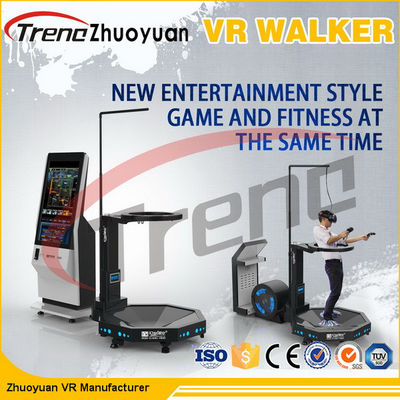 Taman Hiburan Hitam Realitas Virtual Treadmill Dengan Free Shooting Games