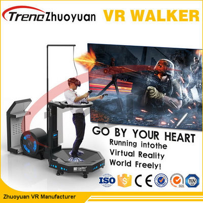 Taman Hiburan Hitam Realitas Virtual Treadmill Dengan Free Shooting Games