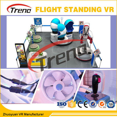Full Motion Virtual Reality Flight Simulator Berdiri Dengan Kacamata VR 1080P 360 Degree