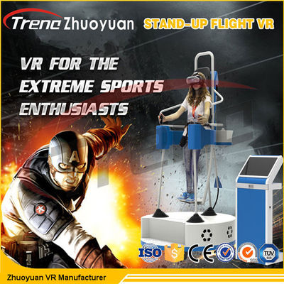 Full Motion Virtual Reality Flight Simulator Berdiri Dengan Kacamata VR 1080P 360 Degree