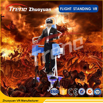 3 DOF Electric Stand Up Flight VR Simulator Dengan layar 5.5 Inch HD 2K