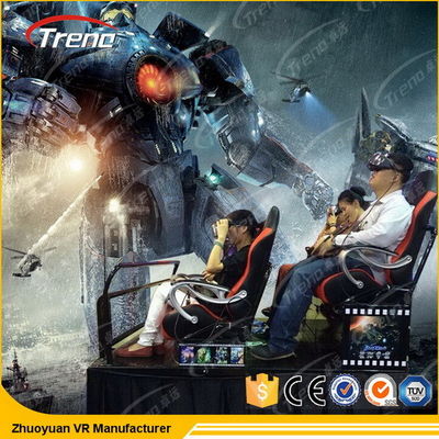 Customized 5D Cinema Theatre 6 Platform Listrik DOF Untuk Pusat Perbelanjaan