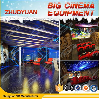 Roller Coaster 7D Cinema Simulator Dengan Lighting / Wind / Fog Special Effects