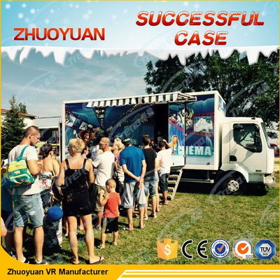 Movable Amazing 7D Cinema Simulator 6 Kursi Dengan Simulasi Lampu / Hujan