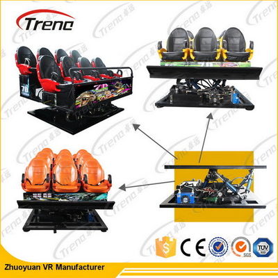 Shopping Mall Interactive Motion 7D Movie Theater Dengan 6 DOF Electric Platform